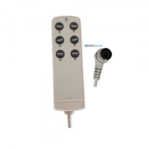 REF: 12-025, (60162) MANDO 6 PULSADORES PARA CAMA CLÍNICA, CONECTOR 7 PINES
