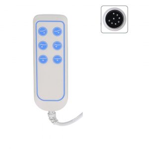 REF: IP66  -  MANDO PARA CAMA CLINICA 6 PULSADORES 8 DINS RESISTENTE AL DESGASTE