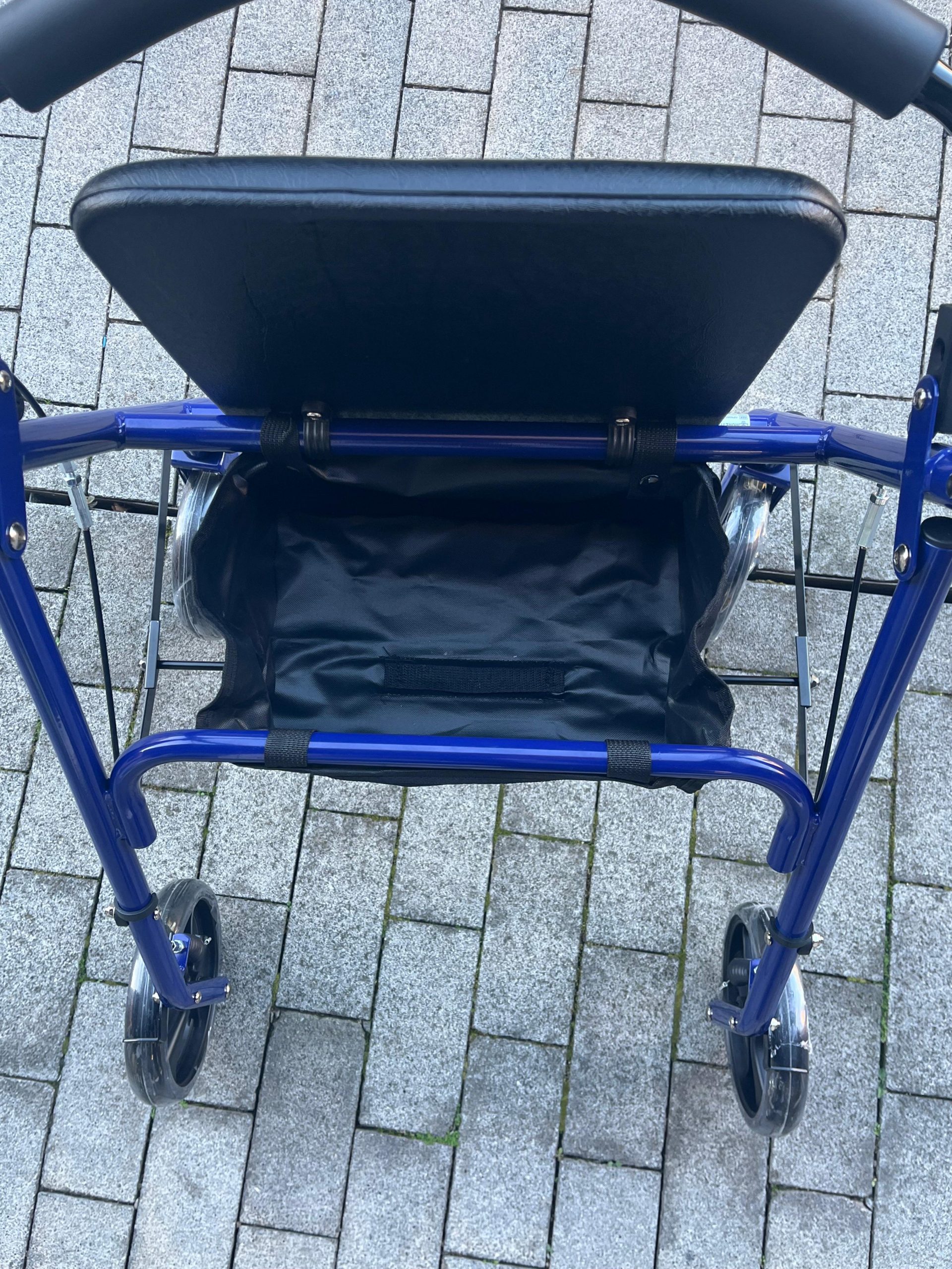 REF: R/86B ROLLATOR DE ACERO " TETI " COLOR AZUL PLEGABLE - Imagen 6