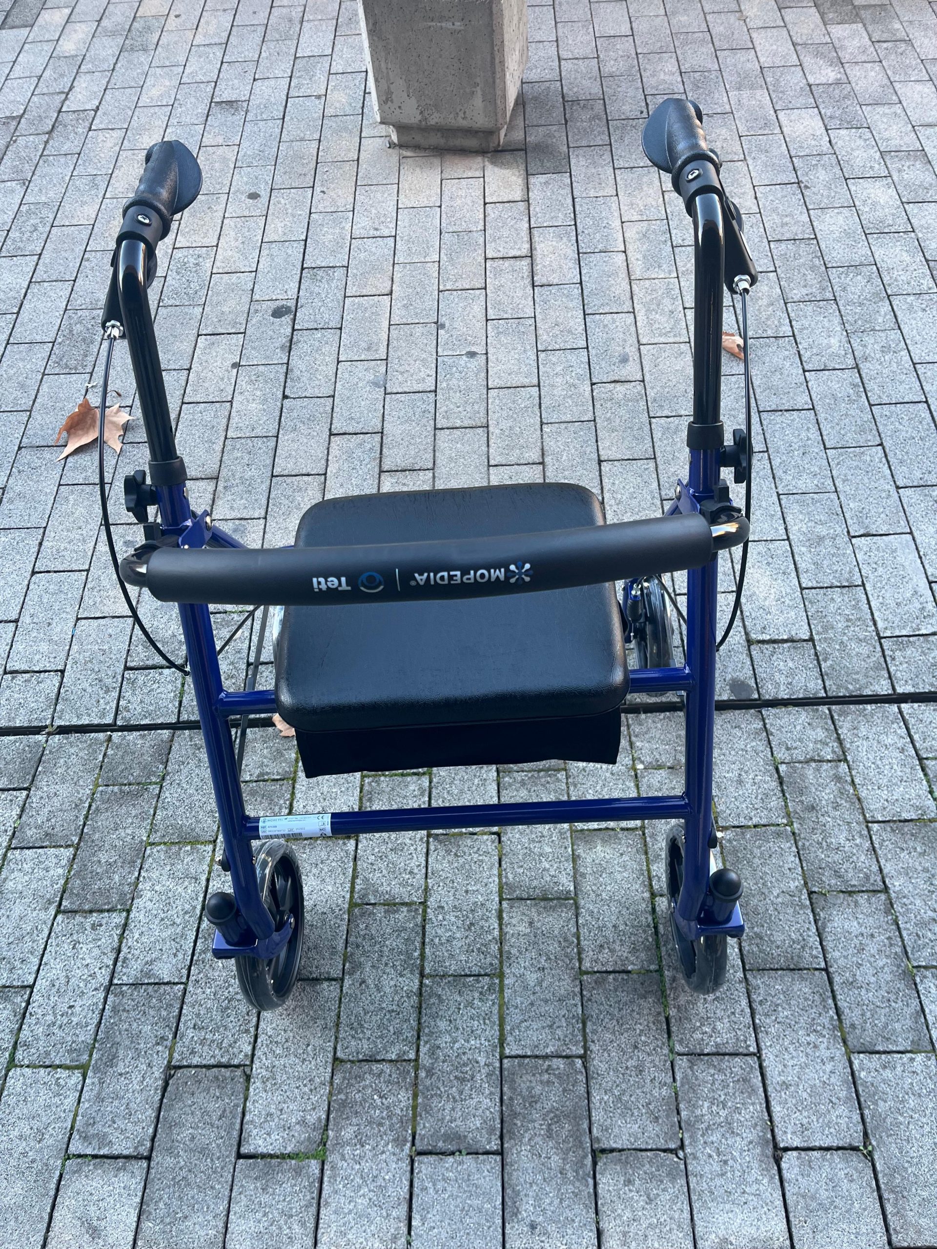 REF: R/86B ROLLATOR DE ACERO " TETI " COLOR AZUL PLEGABLE - Imagen 8