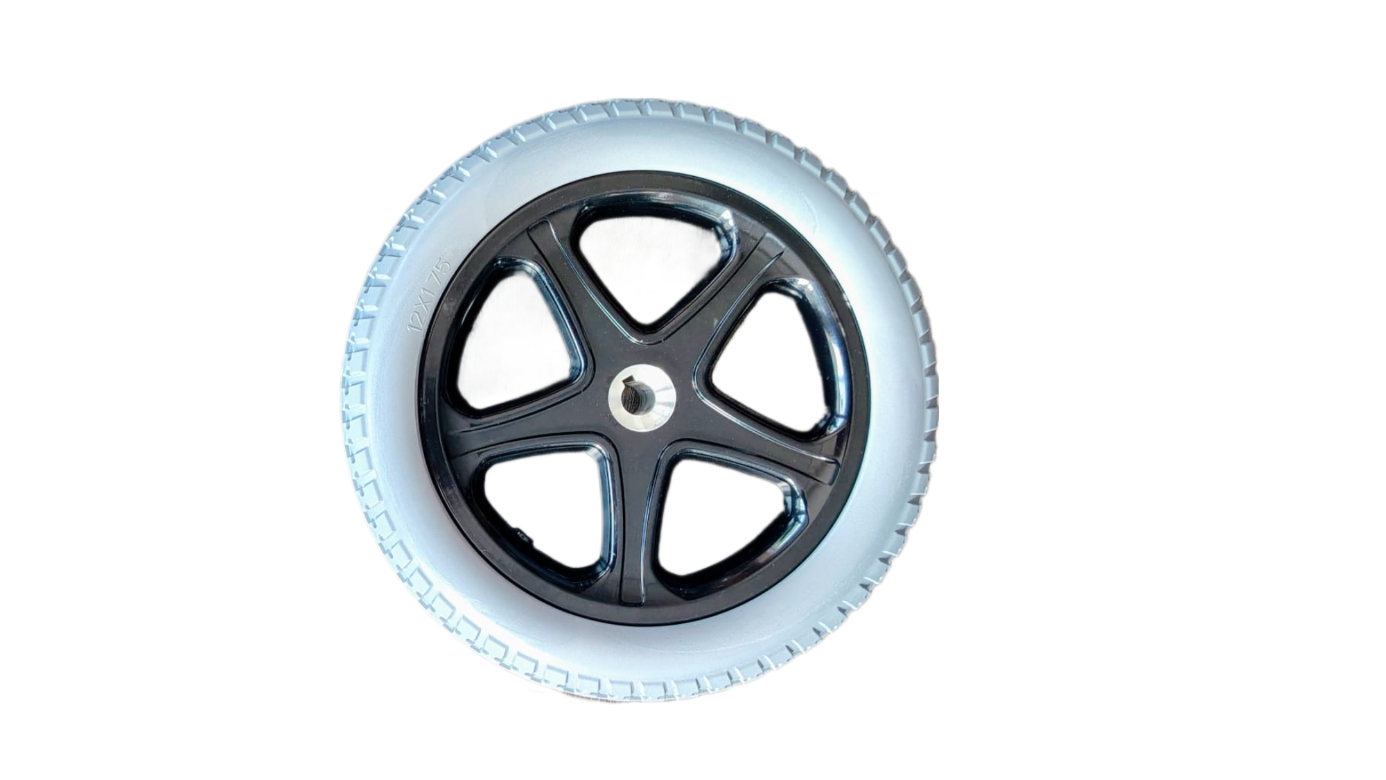 REF: RL/002 - RUEDA TRASERA COLOR GRIS 12X1.75 PARA SILLA DE RUEDAS ELECTRICA POWER CHAIR